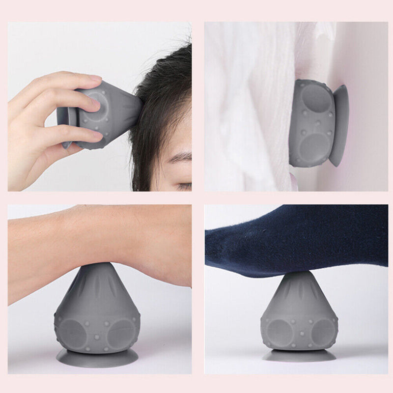 Silicon Massage Cone Solid Adsorption Ball Back Scapula Foot Yoga Household Tool