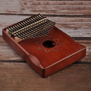 17 Keys Kalimba Musical Instrument Mahogany Thumb Piano Mbira (Coffee)