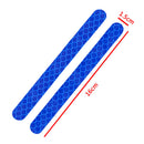 2x Car Reflector Stickers Rearview Mirror Reflective Warning Tape (Blue) Newly