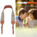 Adjustable Universal Cotton Leather Camera Shoulder Neck Strap for DSLR Cam