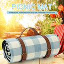 Outdoor Leather Blanket Strap Folding Picnic Mat Waterproof Camp Mattress Newly