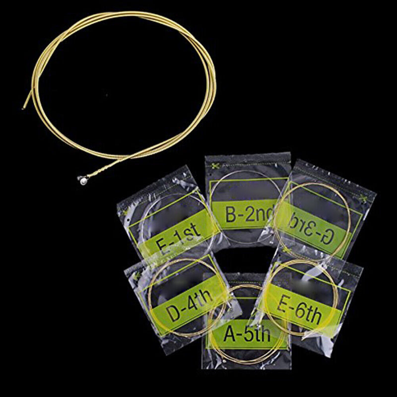 1 Set Acoustic Guitar Strings String Set Steel Core Super Light