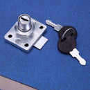 Hardware Steel Drawer Lock Desk Wardrobe Furniture Cabinet Locker w/2 Keys
