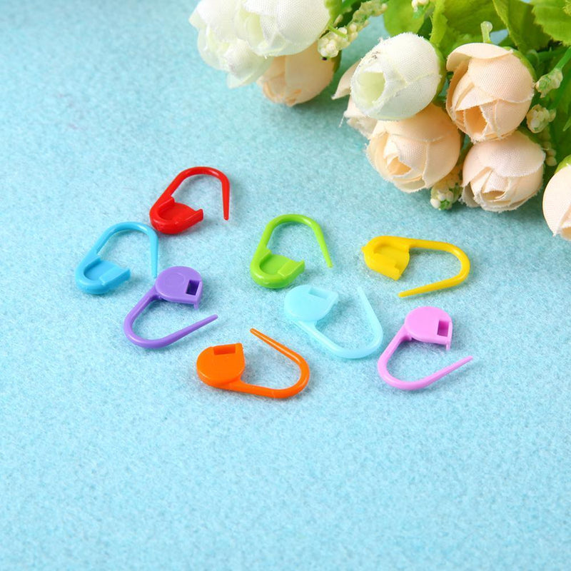 Crochet 104pcs/Box 8 Colors Mini Case Knitting Accessories Locking Stapling Art