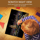 Scratch Art Doodle Pad Painting Cards Early Educational Learning Drawing To