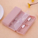 7 Grids Weekly Pill Box Magnet Lid Tablet Storage Box Pill Splitter (Pink)