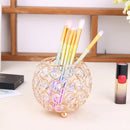 European Style Round Crystal Makeup Brush Storage Box Jewelry Organizer Newly