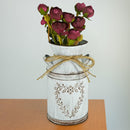Retro Metal Flower Vase Artificial Garden Flower Can Holder (Flower Heart) Newly