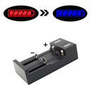 Universal 2 Slots Smart USB 18650 Battery Charger for 3.7V Rechargeable Battery