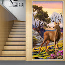 DIY Mosaic Picture Round Diamond Painting Deer Cross Stitch Rhinestone Bead Art