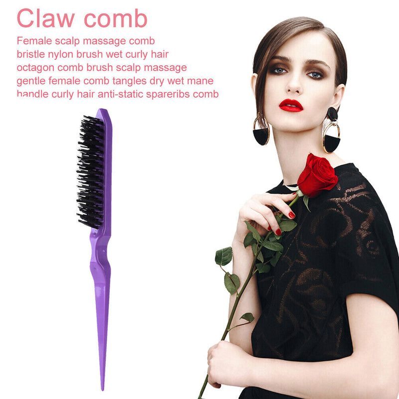 Rat Tail Hair Dyeing Comb Highlighting Sectioning Hair Brush Hairdressing Too