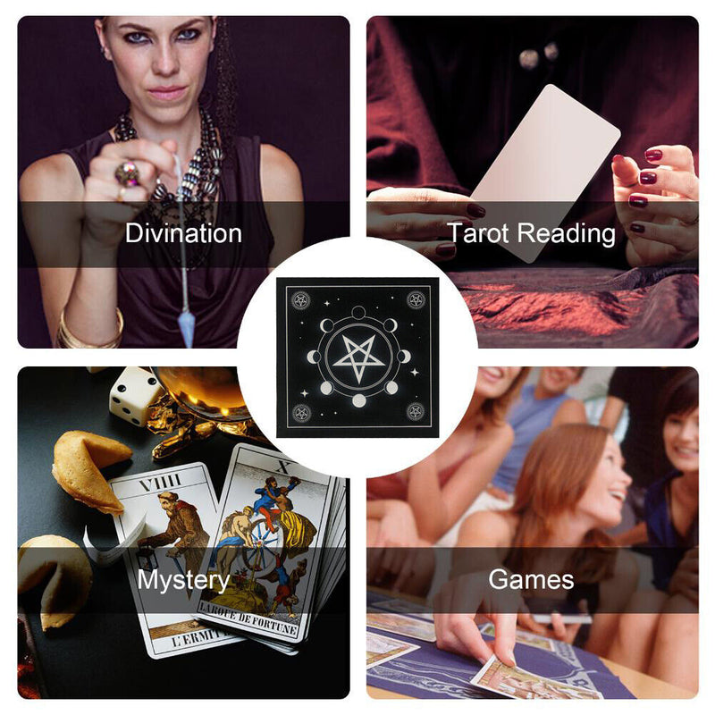 Divination Altar Cloth Board Game Fortune Astrology Card Pad Foldable 49x49