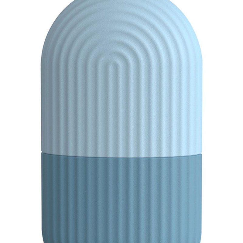 Skin Care Beauty Tool Silicone Ice Cube Tray Massager Face Roller (Blue)