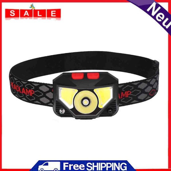 Outdoor XPG + COB LED Headlight USB Rechargeable Camping Sensor Headlamp Light