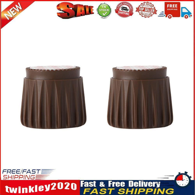 2x Bed Stabilizer Headboard Stoppers Anti-shake Frame Tool (S Dark Brown) Newly