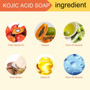 Papaya Kojic Acid Soap Deep Cleansing Softening Cuticle Lightening Melanin{
