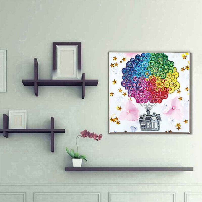 5D DIY Diamond Painting Kits Hot Air Balloon Drill Rhinestone Art Crafts