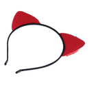 Women Children Girls Sexy Cat Ear Sequined Hairband Hair Hoop Headwear(Red)