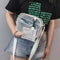 Women PVC Jelly Transparent Mini Shoulder Bag Girl Zipper Messenger Handbag
