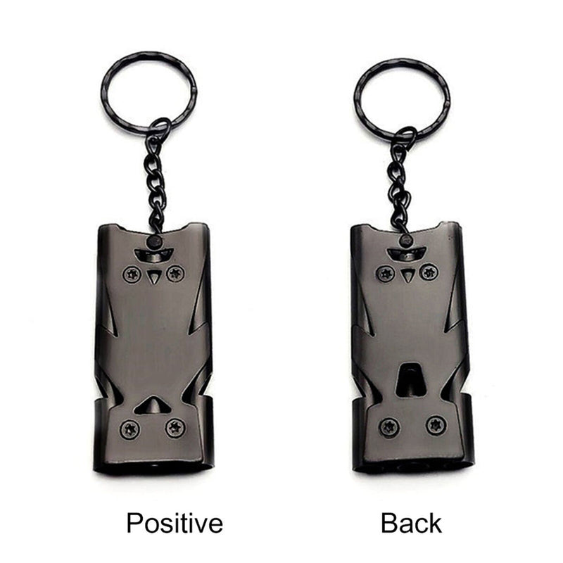 Survival Whistle - Super Loud 2pcs Distress Rescue Signal Whistle with Keychain
