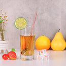 2 in 1 Reusable Drinking Straws Household Milk Tea Straw Spoon (Colorful) Newly