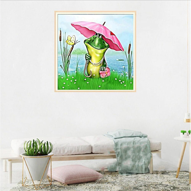 5D DIY Full Drill Diamond Painting Frog Cross Stitch Embroidery Mosaic Kit