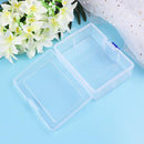 spskdian PP Empty Box Transparent Plastic Rectangular PP Box with Lid Klei