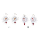Jewelry Christmas Theme Pompon Christmas Earrings Hook Earrings Ear Stud