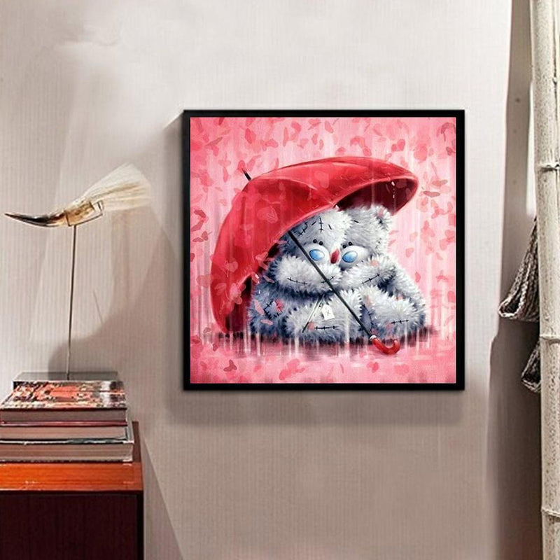 5D DIY Full Drill Diamond Painting 2 Bears Cross Stitch Embroidery Mosaic Newly