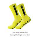 Anti Slip Football Socks Baseball Rugby Soccer Socks for Adults (Yellow) Newly