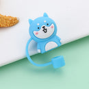 Tips Silicone Straw Plug Cup Accessories Drinking Dust Cap Cartoon Plugs Cover