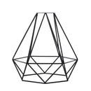 Metal Pendant Lamp Shade Ceiling Plate Light Holder Hanging Lamp Cage Geometric