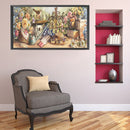Flower Basketball Oil Paint By Numbers Kits Canvas DIY Wall Art Craft Coloring Draw