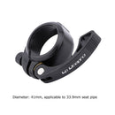 41mm Bicycle Saddle Seat Tube Clip Folding Bike Seatpost Clamps (Black)