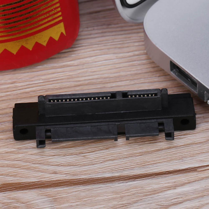 90 Degree 7+15Pin SATA Male, Female Port Adapter Card for SATA HDD SSD