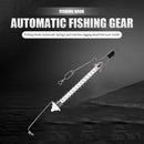 Fishing Hooks Automatic Spring Catch Ejection Jig Head Lure Tackle (White)