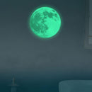 Creative Moon Luminous Wall Stickers Fluorescent Kids Bedroom Decor(Small) Newly