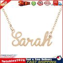 Unisex Women Men Name Collar Chain Nameplate Pendant Necklace Gift (Sarah) Newly