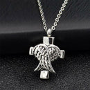Angel Memorial Necklace Urn Keepsake For Ashes Cremation Locket Jewelry