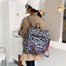 Fashion Women Backpack Animal Leopard Zebra Print Leather Handheld Backpacks