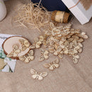 50pcs Butterfly Hollow Wooden Chips for Scrapbooking Handrafts DIY Decor Newly