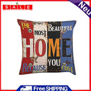 Household Throw Pillow Cases English Letter Covers for Home Sofa Seat Chair Car
