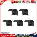 5pcs Baseball Hat Holder Snapback Cap Wall Headphone Hanger Hooks (Black) Newly