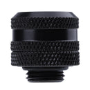 G1/4 Brass Connector for 14mm OD PC Water Cooling System Tubes(Black)