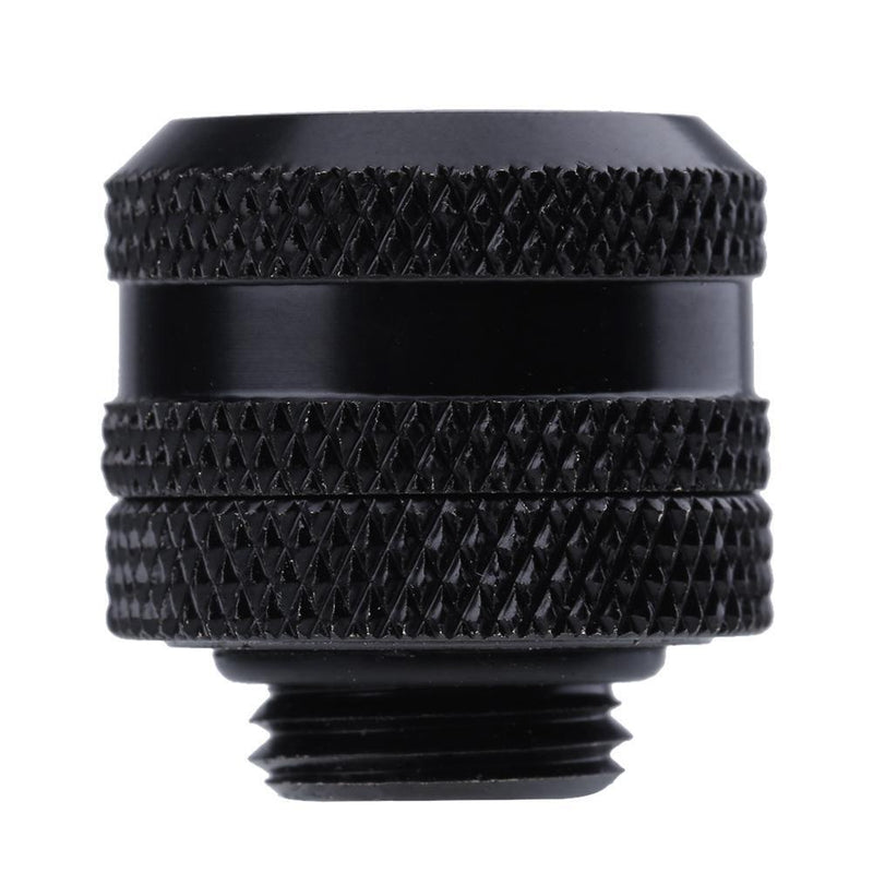G1/4 Brass Connector for 14mm OD PC Water Cooling System Tubes(Black)