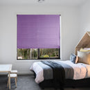 Self-Adhesive Pleated Blinds Kitchen Balcony Half Blackout Window Curtain Pur
