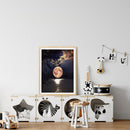 Full Cross Stitch Handcraft 11CT Stamped Moon Lake Needlework DIY Home Ornament