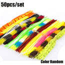 Soft Fishing Lures Beard Windless Rubber Squid Jig Bait Silicone Skirts