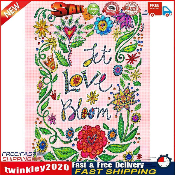 Diamond Painting 5D DIY Flower Grass Partial Special Drill Rhinestone Kit Newly