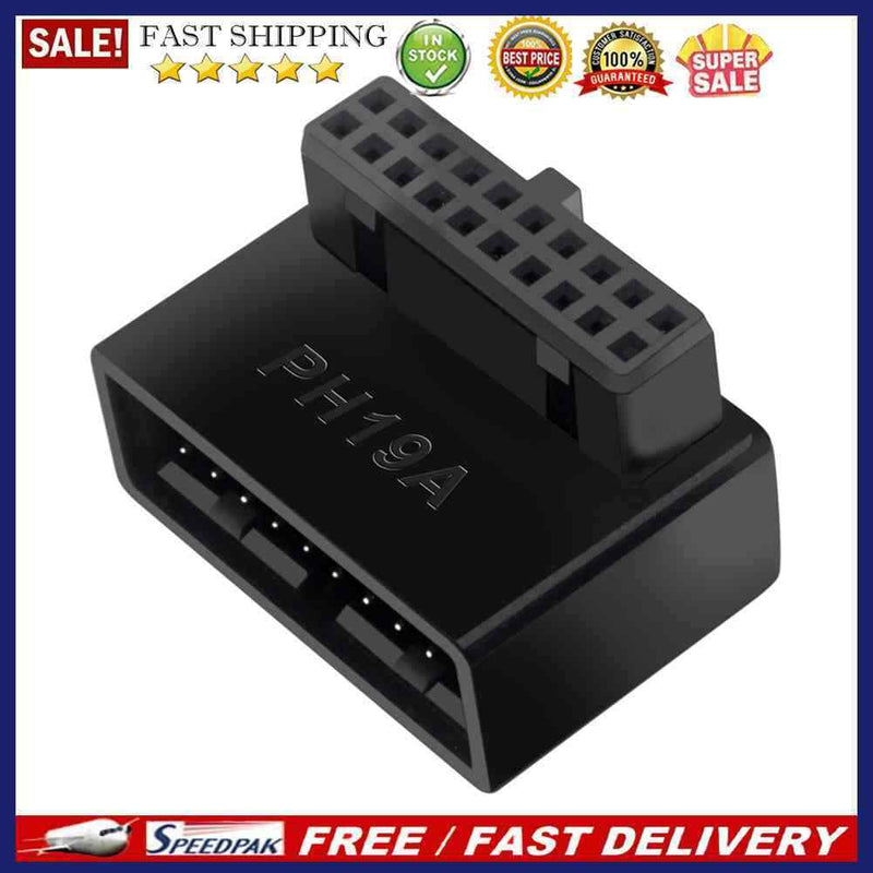 USB 3.0 19P 20P Extension Adapter Plug-in Converter for Computer PC Motherboard